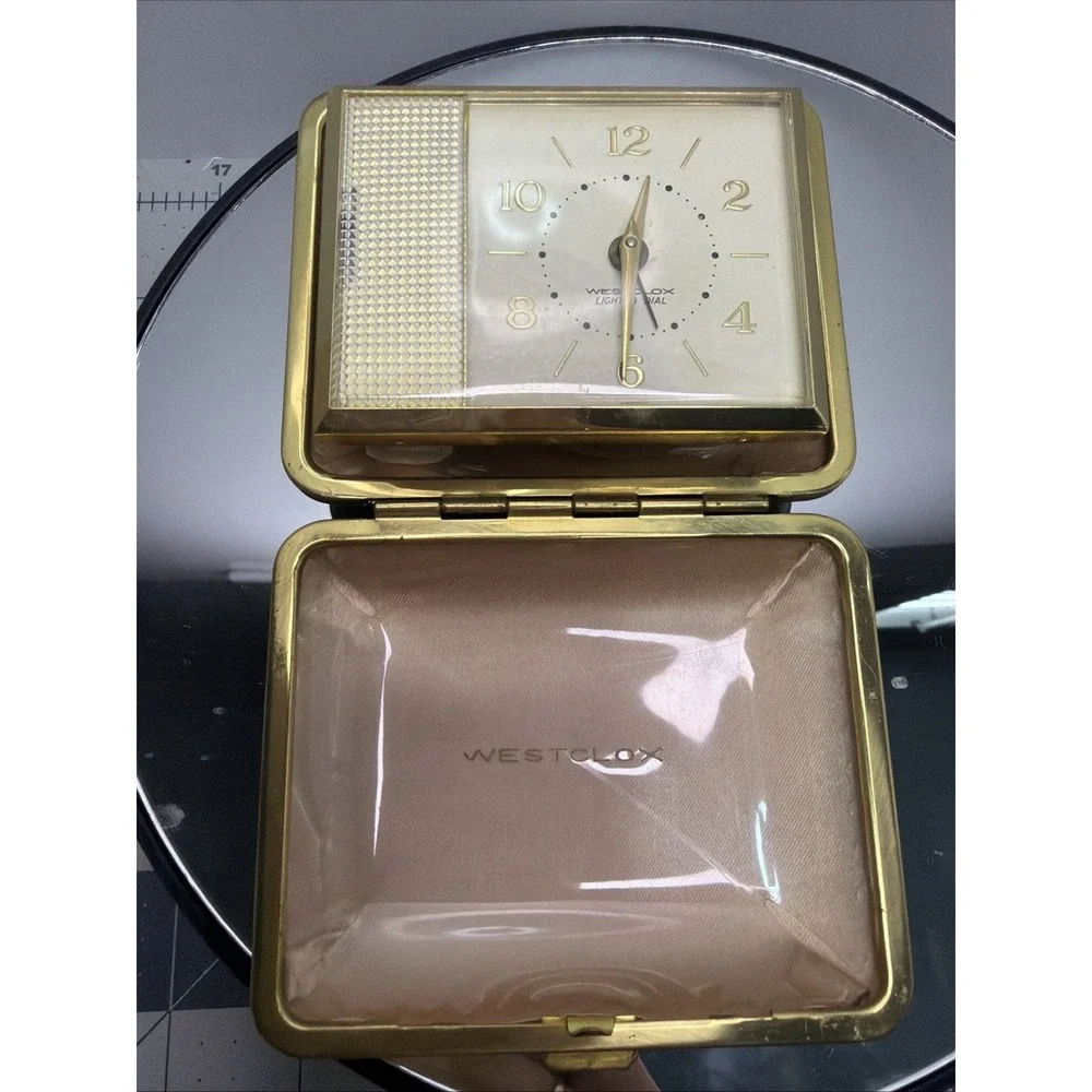 Vintage Westclox Travel Alarm Clock With Lighted Dial Made In Japan Working